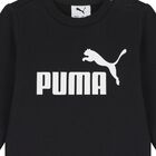 بدلة رياضية بالشعار باللون الأسود للأطفال, 1, hi-res