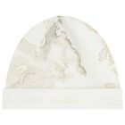 White & Gold Geo Map Baby Hat, 1, hi-res