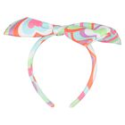Girls Pink Abstrast Heart Print Hairband, 1, hi-res