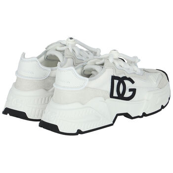 White DG Logo Trainers