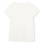 Girls White Logo T-Shirt, 2, hi-res