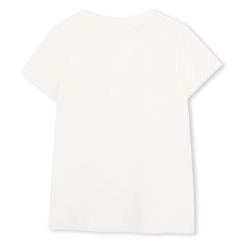 Girls White Logo T-Shirt