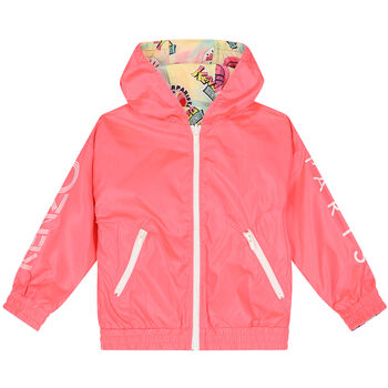 Girls Neon Pink Reversible Jacket