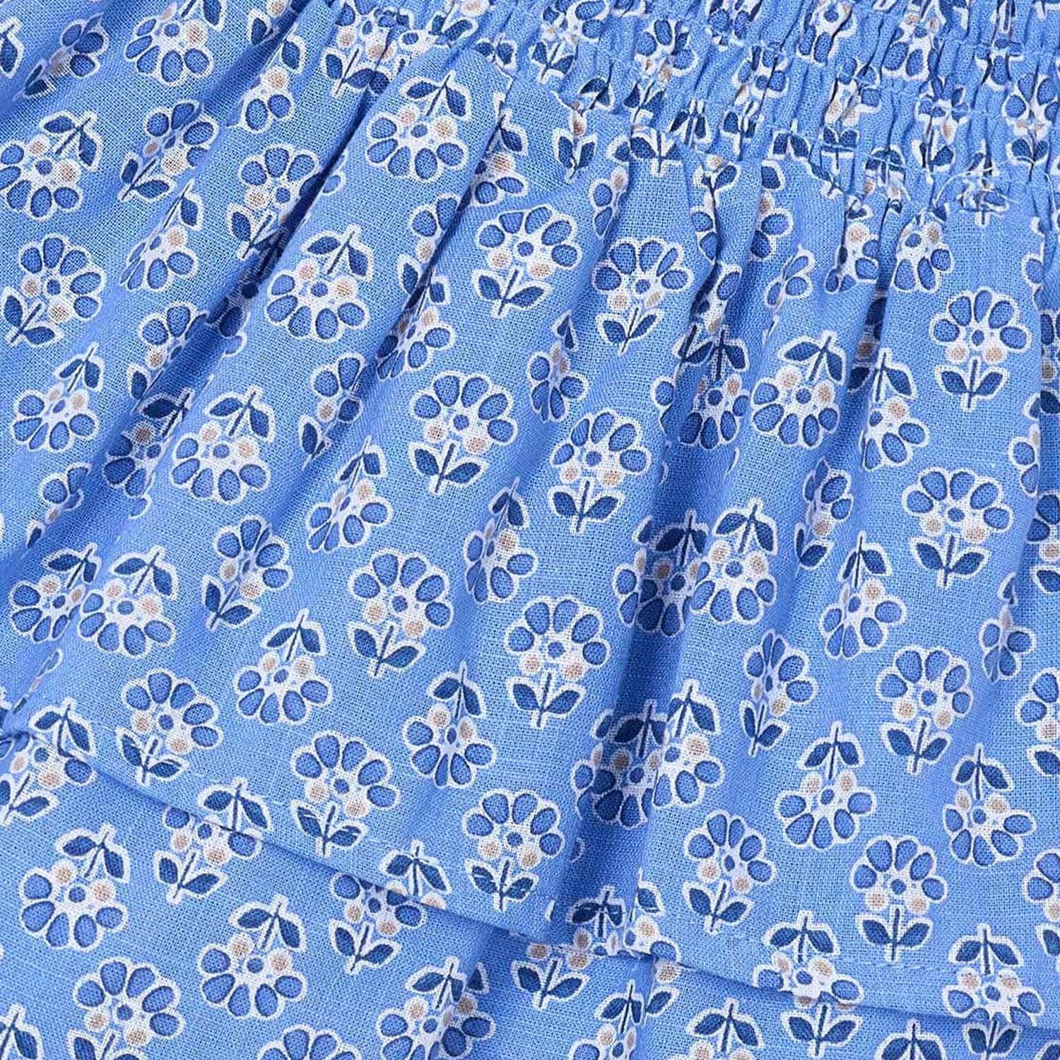 Girls Blue Floral Skirt, 2, hi-res image number null