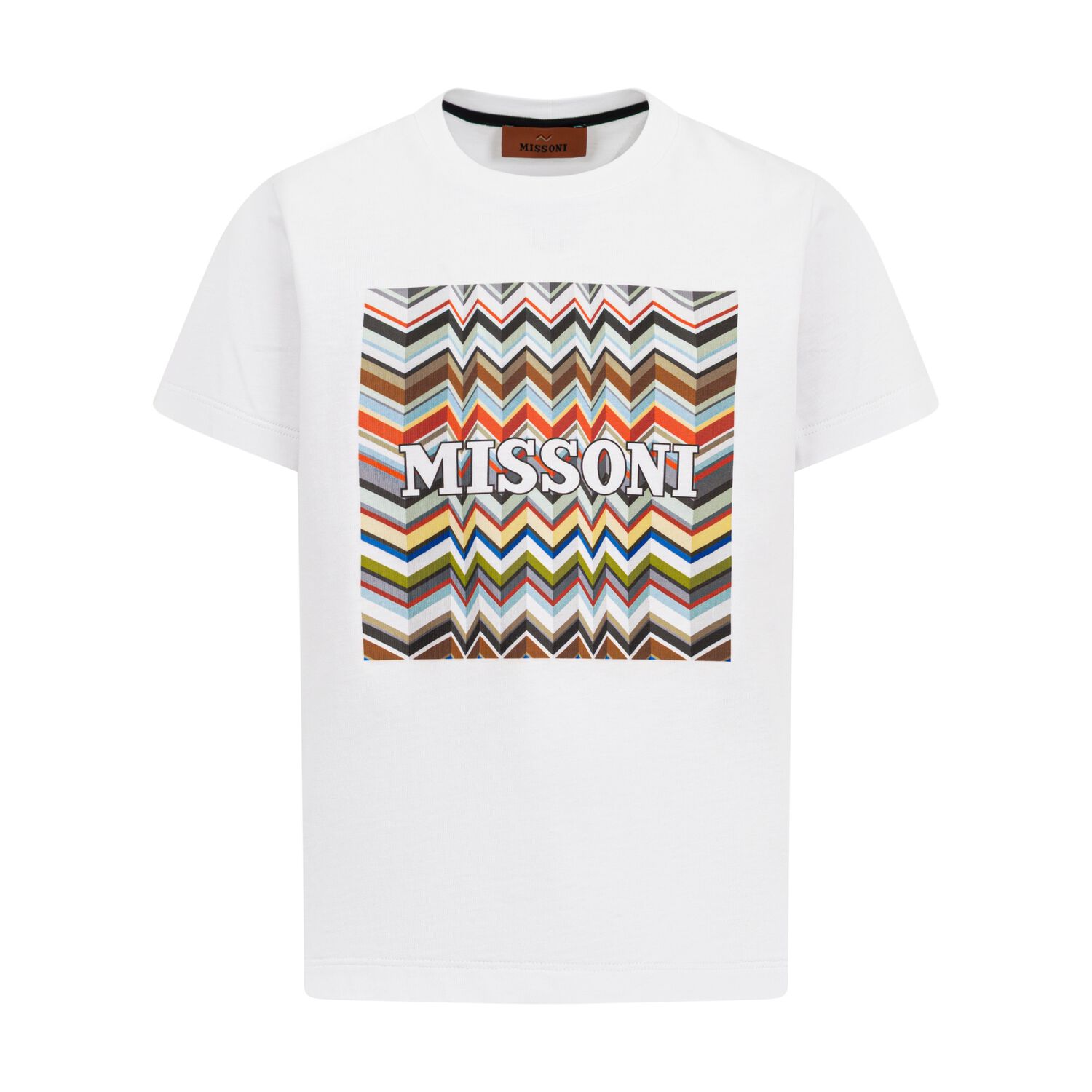 Boys White Logo T-Shirt, 1, hi-res