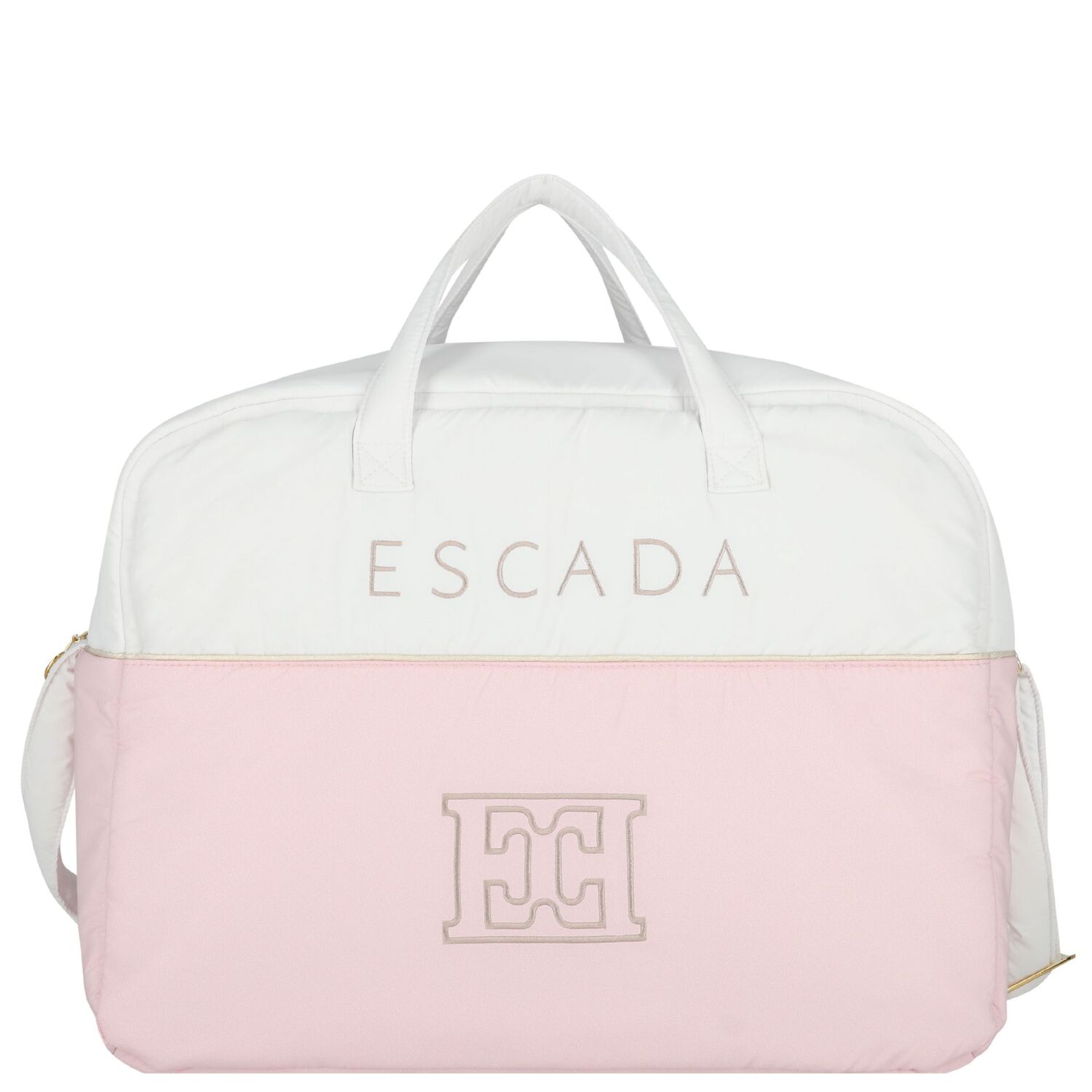 White & Pink Logo Baby Changing Bag, 2, hi-res