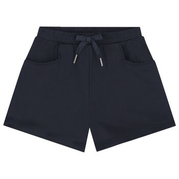Girls Navy Blue Shorts