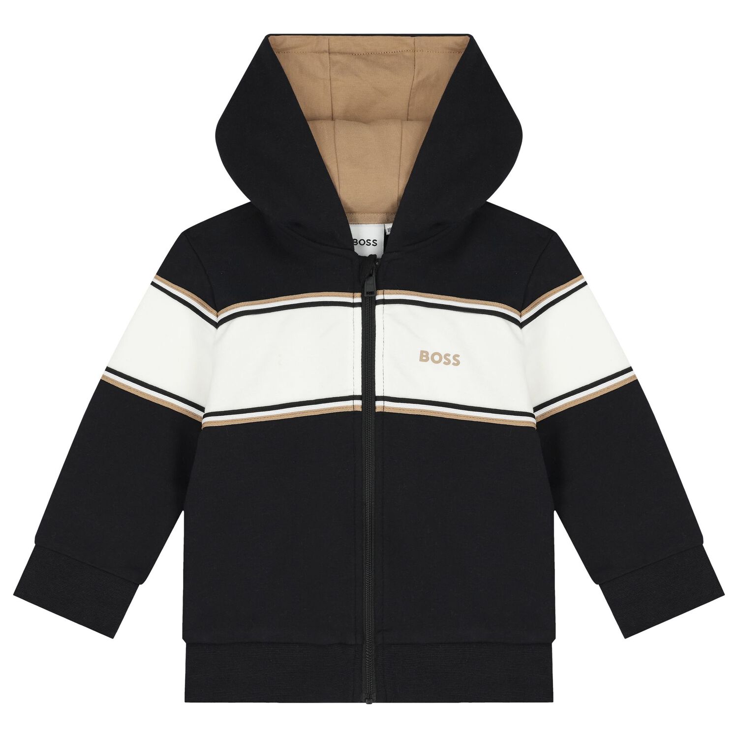 Baby Boys Black Logo Tracksuit, 1, hi-res