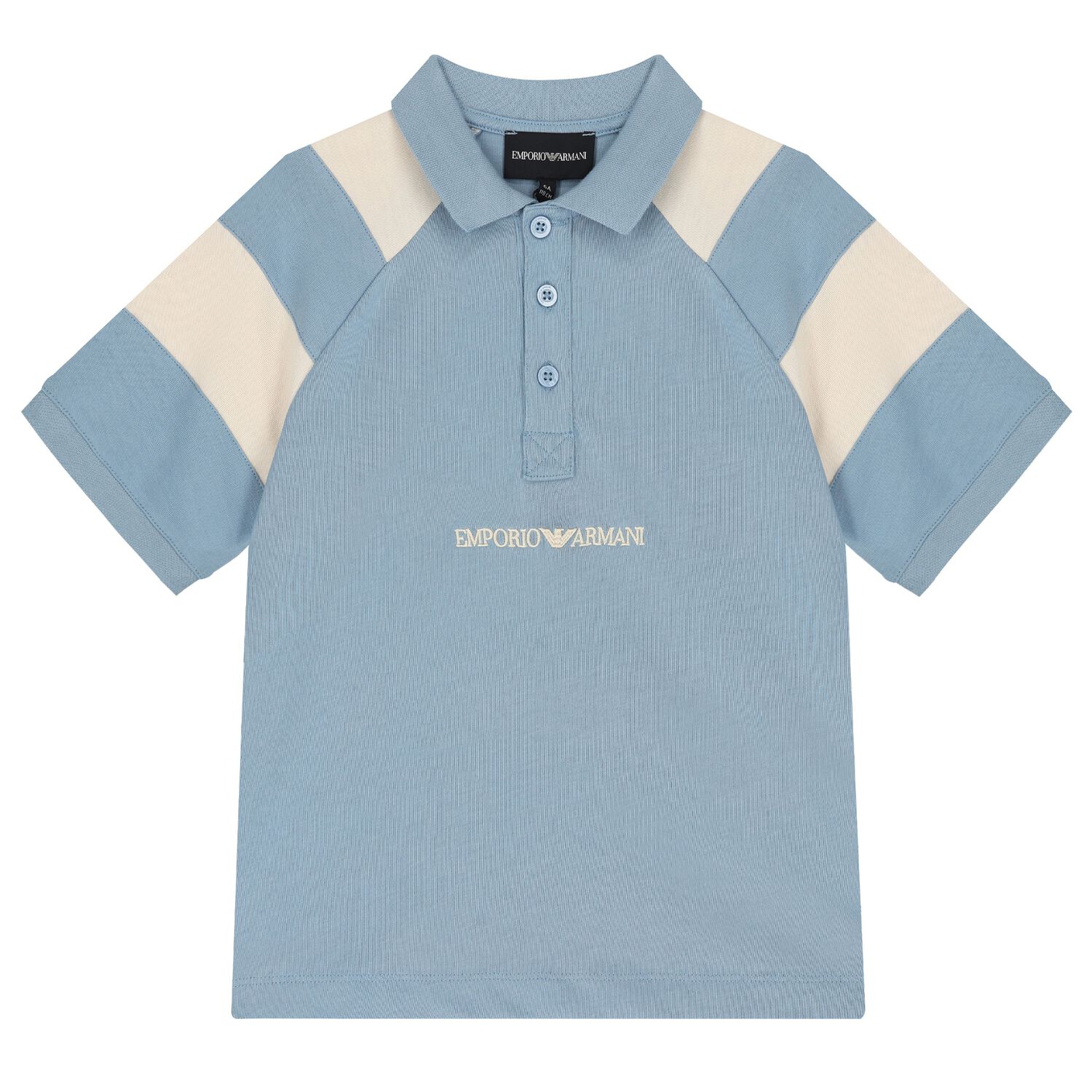 Boys Blue Logo Polo Shirt, 2, hi-res
