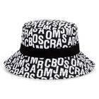 قبعة بالشعار باللون الأسود والأبيض, 1, hi-res