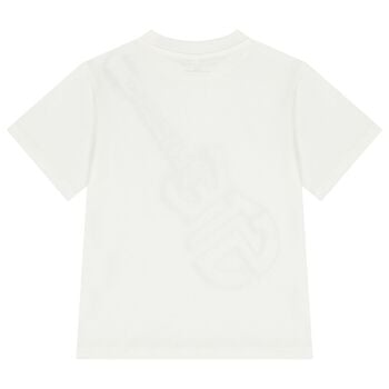 Boys Ivory Guitar Logo T-Shirt             