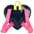 Girls Blue Sparkle Stars Backpack, 1, hi-res