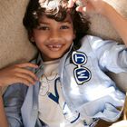 قميص بالشعار باللون الازرق للاولاد, 1, hi-res