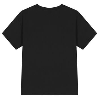 تيشيرت اولاد بالشعار باللون الاسود 