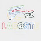 تيشيرت بالشعار باللون الأبيض للبنات, 1, hi-res