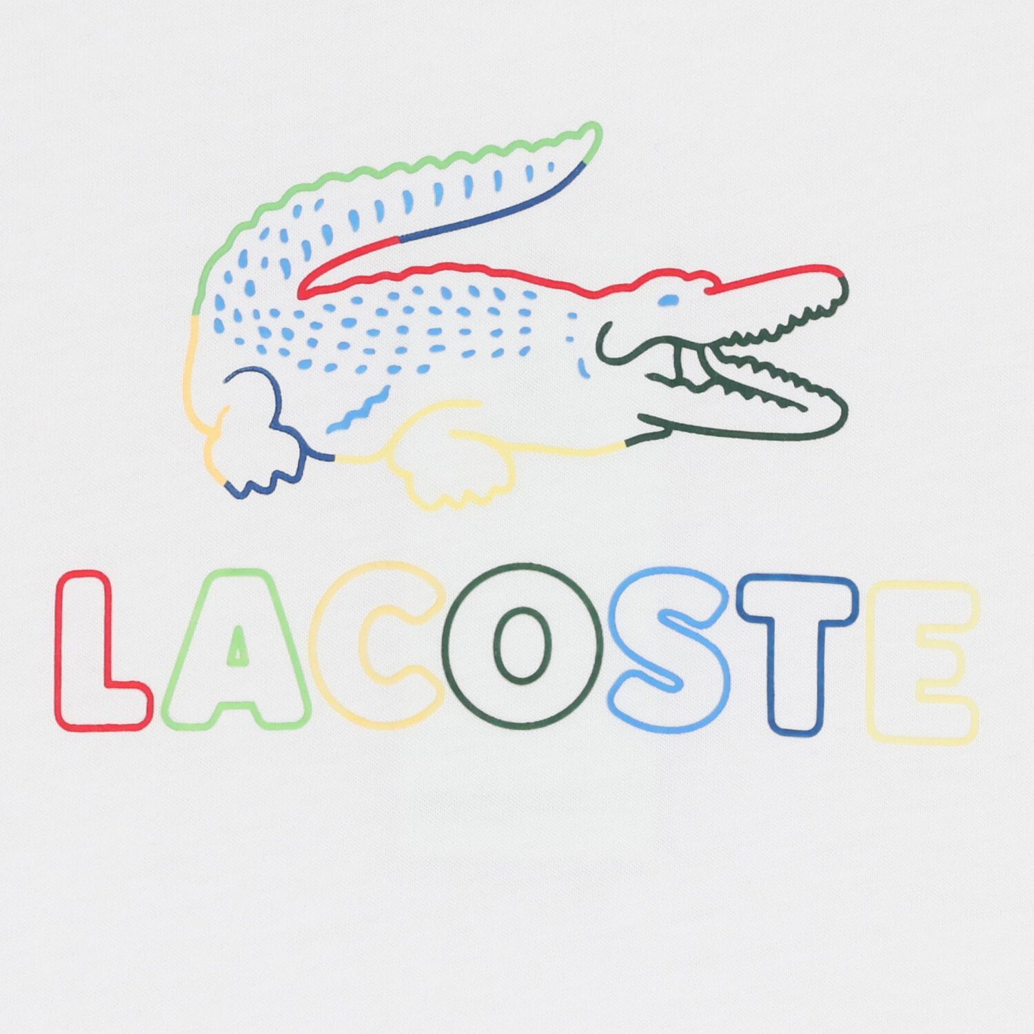 تيشيرت بالشعار باللون الأبيض للبنات, 1, hi-res