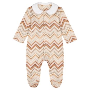 Mult-Coloured Zig Zag Babygrow