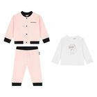 Younger Girls Pink Choupette Tracksuit Set, 1, hi-res