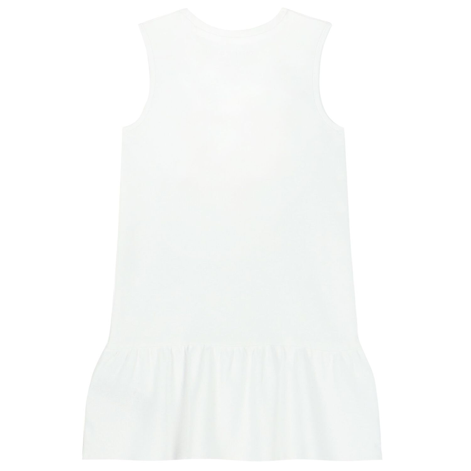 فستان بنات بالشعار باللون الأبيض, 1, hi-res image number null