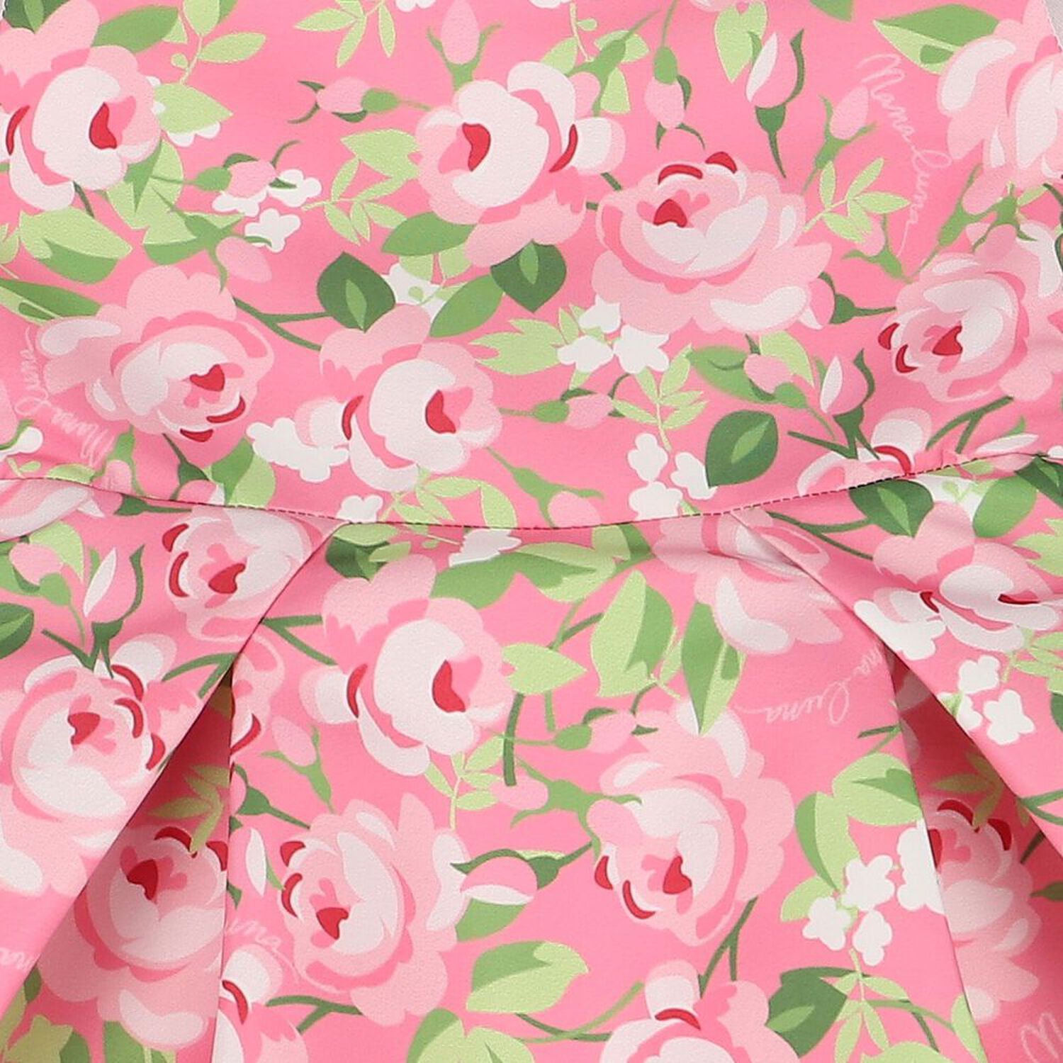 فستان بنات بالزهور باللون الوردى, 2, hi-res