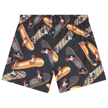 Boys Grey Skate Board Swim Shorts