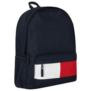 Boys Navy Blue Logo Backpack ( 45cm )