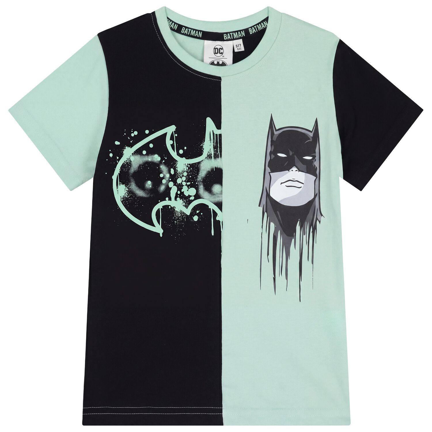 Boys Black & Green Batman T-Shirt, 1, hi-res