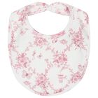 طقم بنات  أفرول بطبعة الزهور والفراشات باللون الأبيض والوردي, 1, hi-res