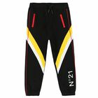 Boys Black Logo Joggers, 1, hi-res