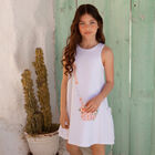 فستان بطبعة باللون الأبيض, 1, hi-res