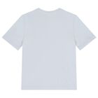 Boys White & Blue Logo T-Shirts (2 Pack), 4, hi-res