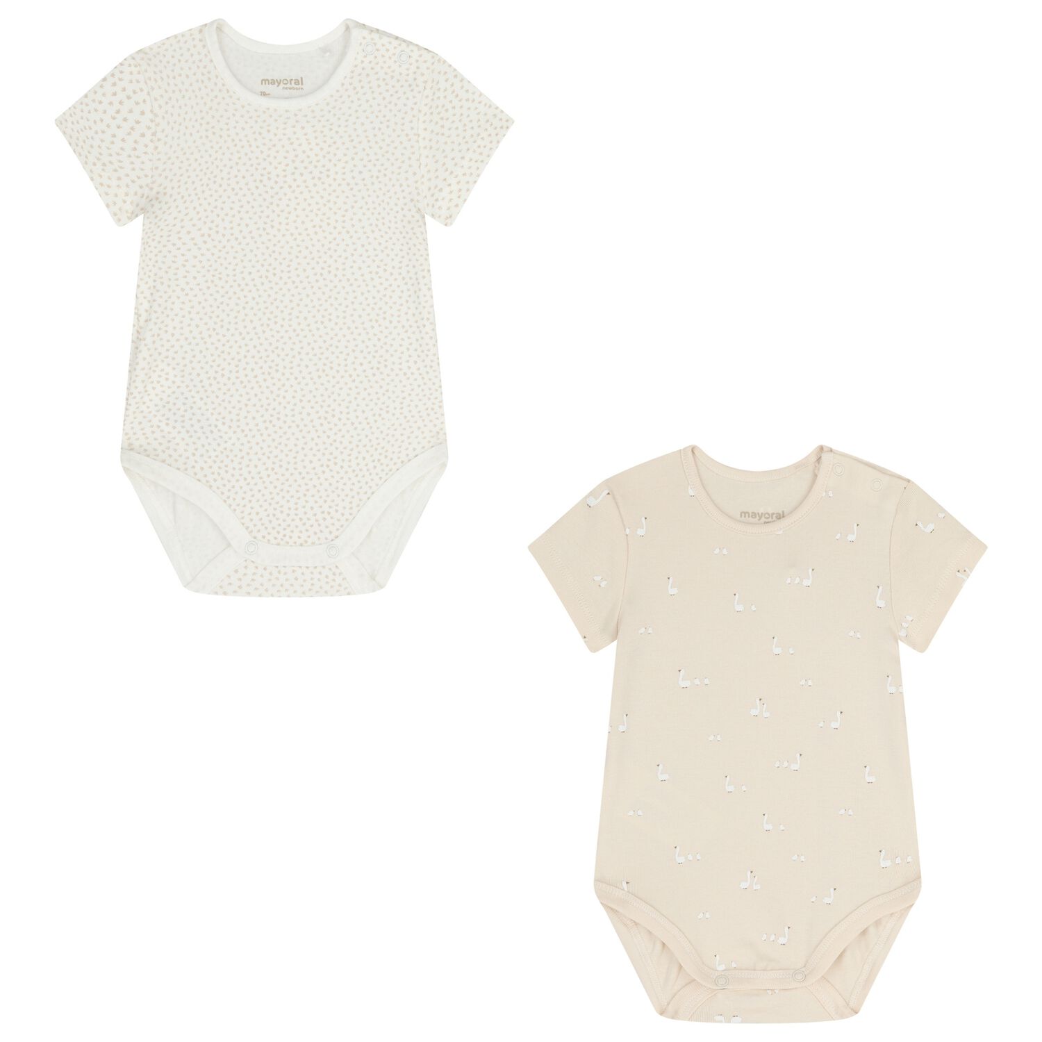 Ivory & Beige Bodysuits ( 2-Pack ), 2, hi-res
