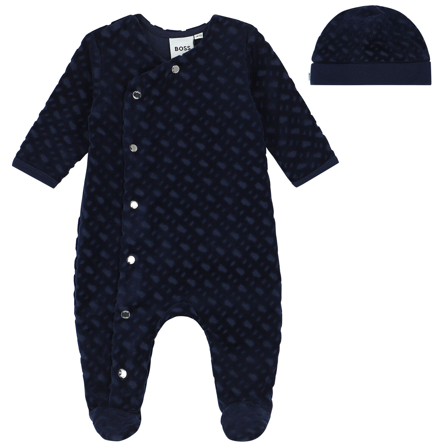 Baby Boys Navy Blue Babygrow Gift Set, 1, hi-res
