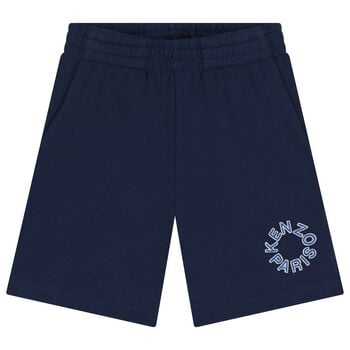 Navy Blue Logo Shorts