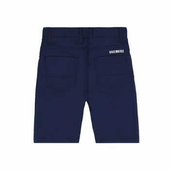 Boys Navy Cotton Shorts