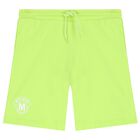 Boys White & Green Logo Shorts Set, 1, hi-res