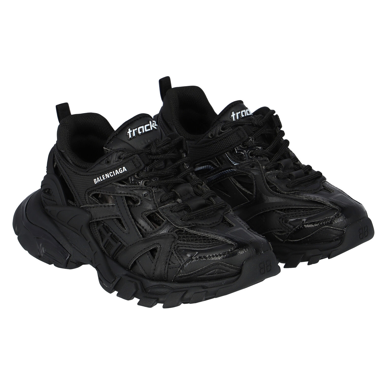 Black Track 2 Trainers, 2, hi-res