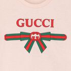 Younger Girls Pink Logo T-Shirt, 1, hi-res