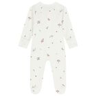 Baby Girls White & Pink Babygrows ( 4 Pack ), 4, hi-res