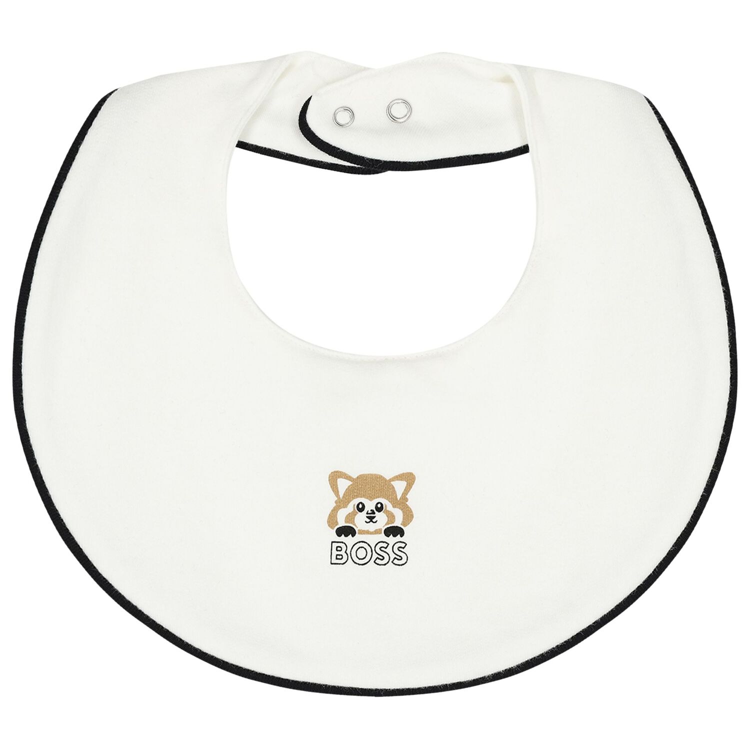 طقم أولاد هدايا أفرول بالشعار باللون الأسود, 1, hi-res