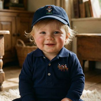 Baby Boys Boys Navy Blue Logo Cap 