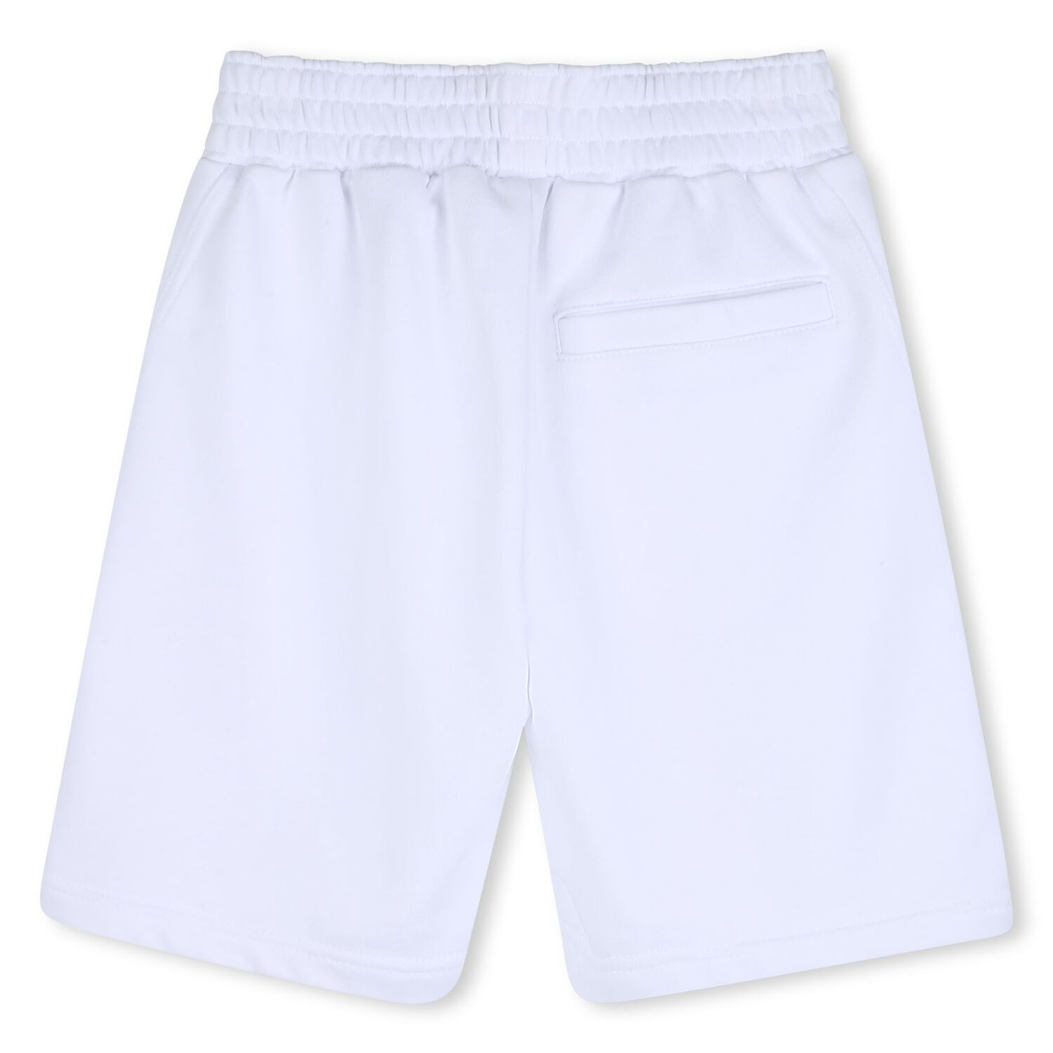 Boys White Logo Shorts, 1, hi-res