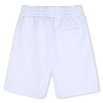 Boys White Logo Shorts