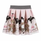 Girls Pink Alice In Wonderland Skirt, 1, hi-res
