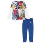 Boys Red & Blue Logo Joggers Set, 2, hi-res