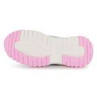 Girls Iridescent Silver, White & Pink Trainers, 1, hi-res