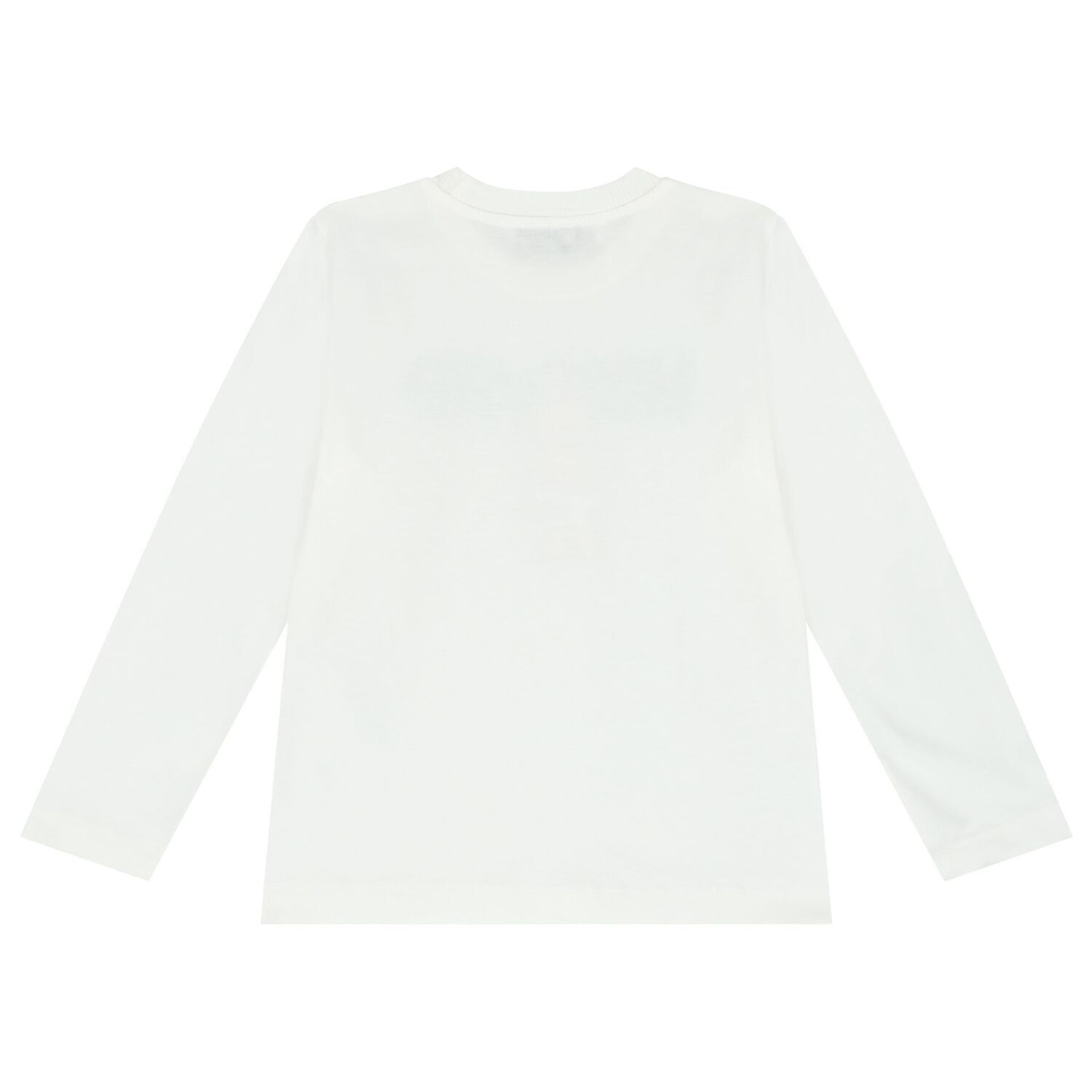 Ivory Teddy Bear Logo Long Sleeve Top, 2, hi-res image number null