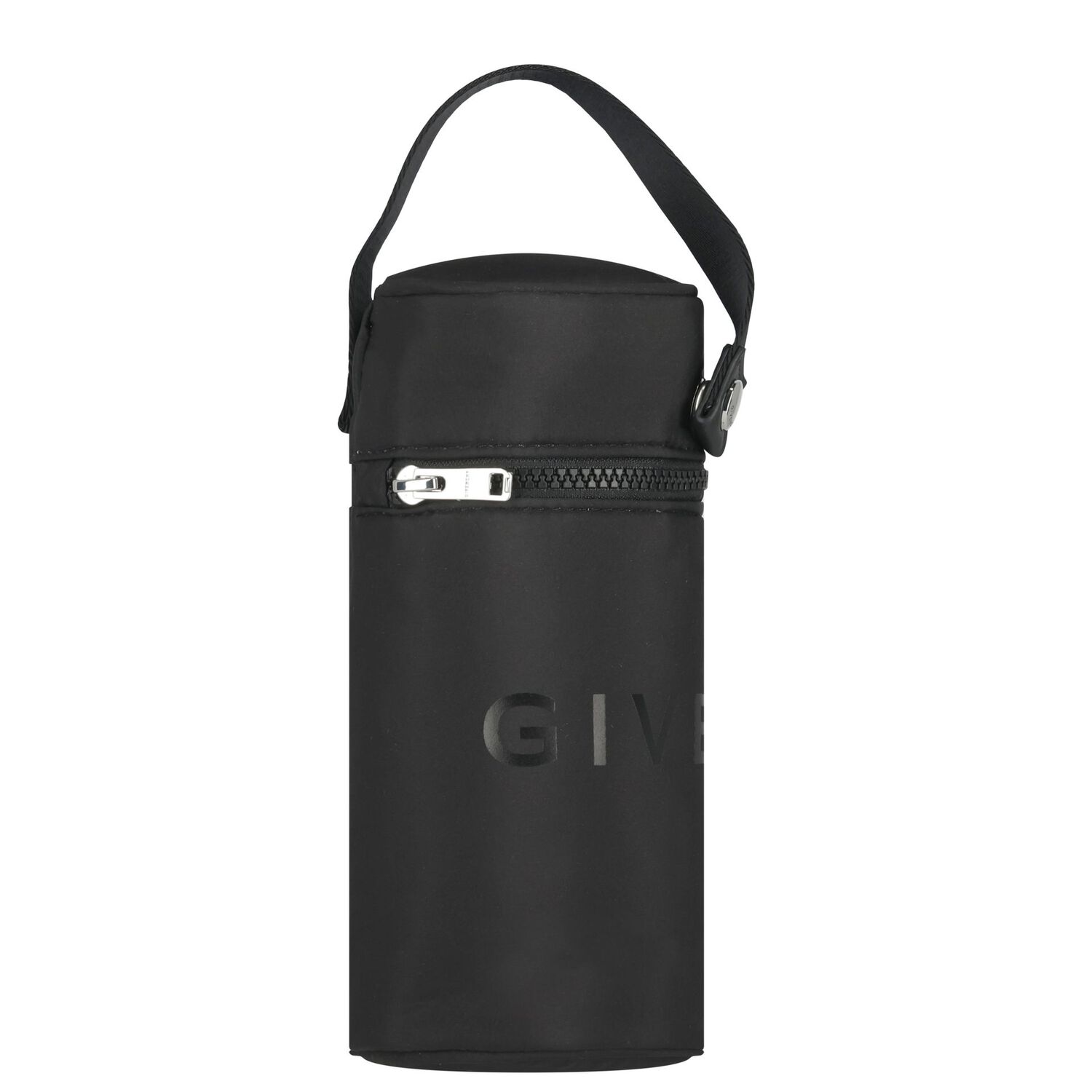 حقيبة تغيير حفاضات الأطفال المبطنة بشعار أسود, 1, hi-res