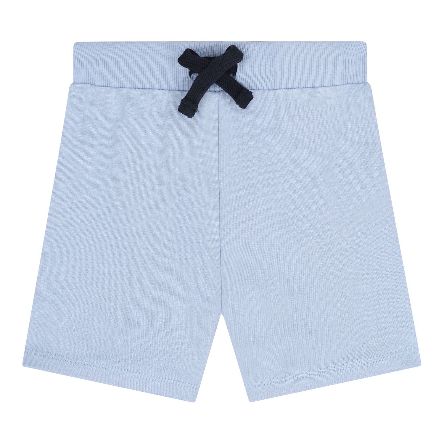 Baby Boys Blue & White Logo Shorts Set, 1, hi-res