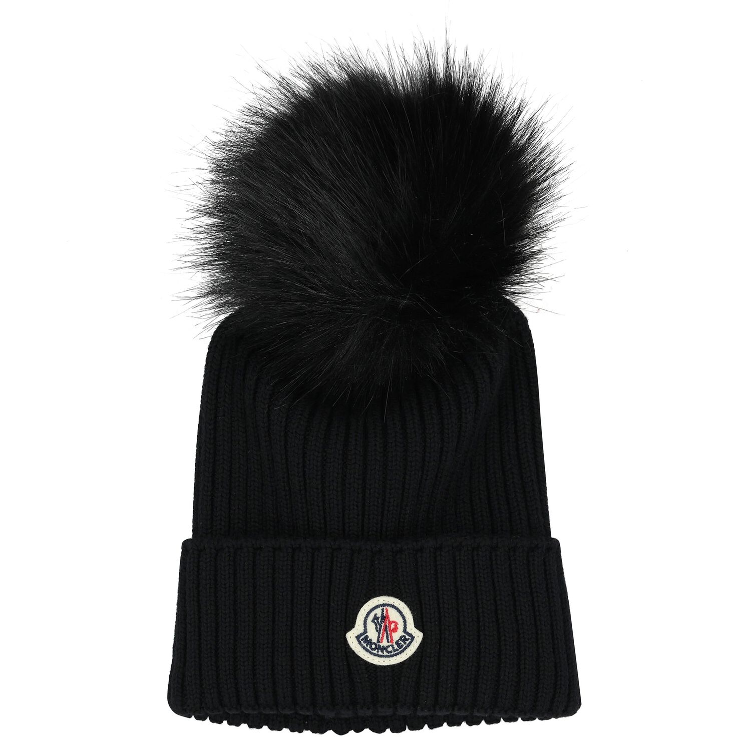 قبعة بنات بالشعار باللون الأسود, 1, hi-res